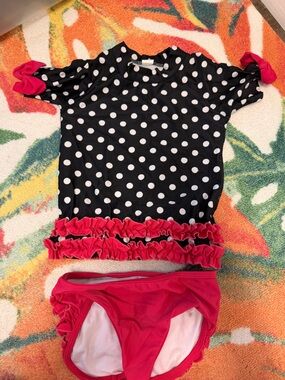 Ruffle Butts Hot Pink Ruffle Swim Bottom